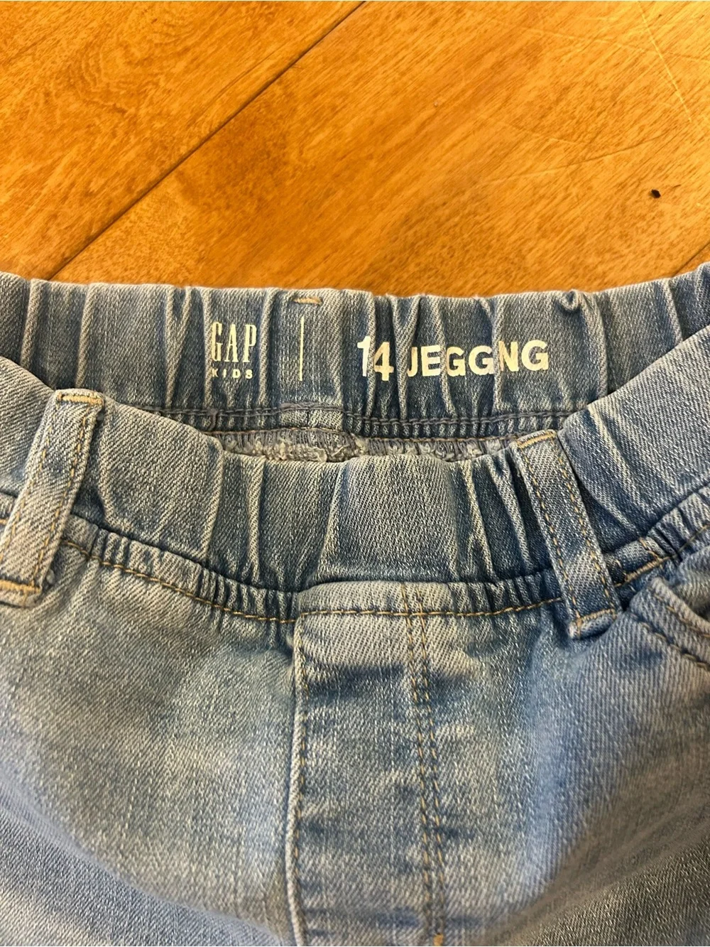 GAP Light Wash Kids Skinny Jeans/Jeggings with distressed accents